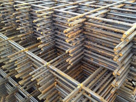 Stacks of BRC reinforcement mesh