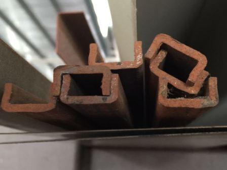 Gate channel steel sections