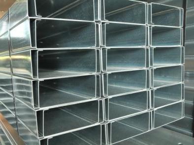 Galvanised iron purlin sections